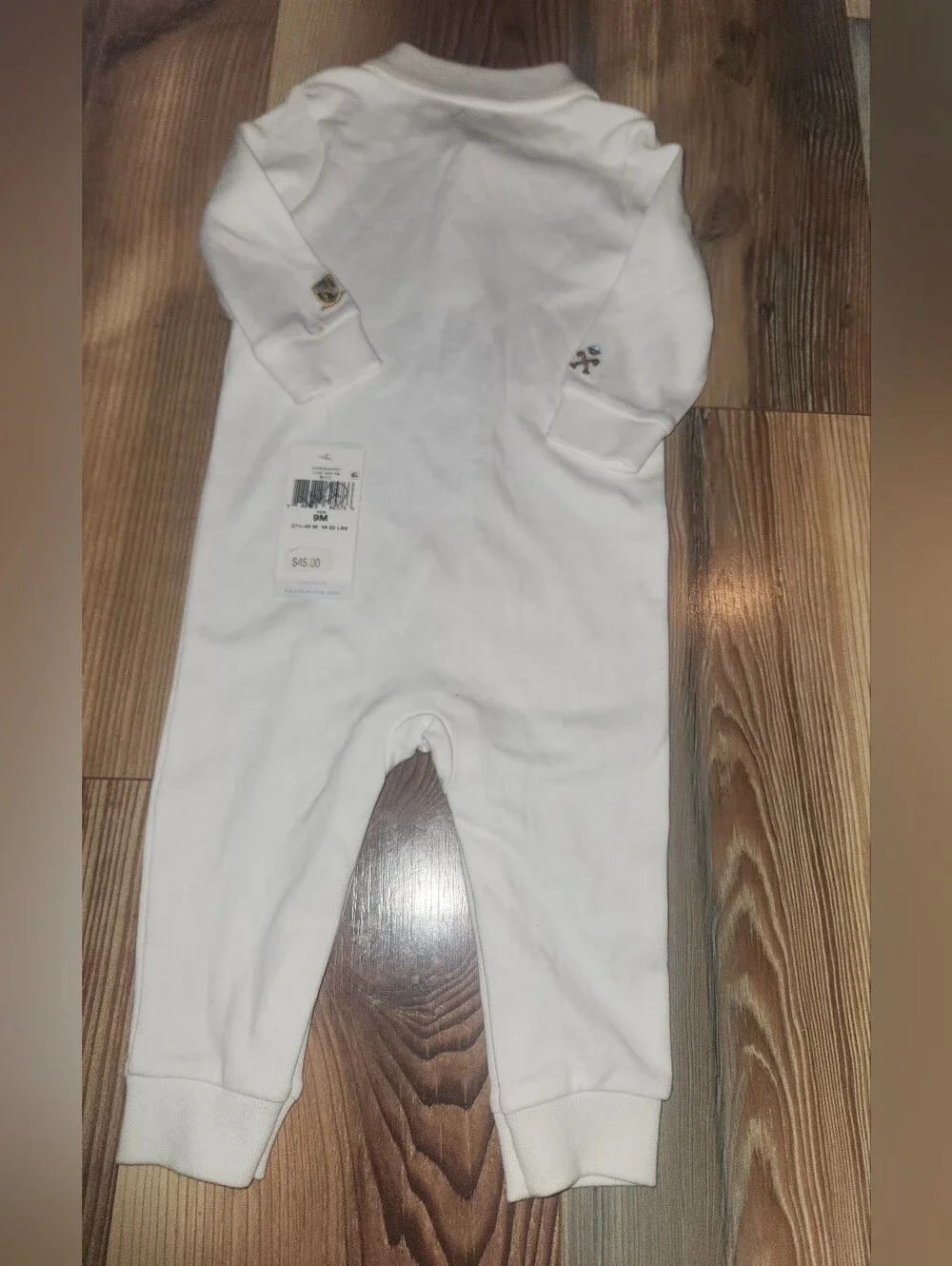 Ralph Lauren Embroidered Polo One-Piece  Baby Boy 9 Months Read Description